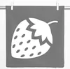 Huuraa Kissenbezug Erdbeere Strawberry 40x40cm Steel Grey Produktbild-Vorschau 1