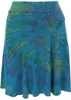 Batik Hippie Minirock, Boho Sommerrock - Blau, Damen, Produktbild-Vorschau 1