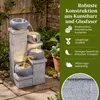 COSTWAY 4-stufiger Springbrunnen, Gartenbrunnen mit LED Produktbild-Vorschau 9