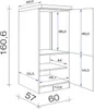Flex-Well Demi-Geräteumbauschrank 60 cm breit SAMOA Produktbild-Vorschau 7