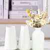 Weiße Keramikvase, Pampasgrasvase 3er, modern Boho Produktbild-Vorschau 5