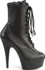 DELIGHT-1020 Damen Booties von Pleaser, Schwarz Leder , EU Produktbild-Vorschau 5