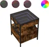 vidaXL Nachttisch mit Infinity-LED Räuchereiche 40x40x51 cm Produktbild-Vorschau 2
