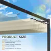 Ikodm Pergola 3 x 3 m Impermeabile Stabile Resistente Anteprima dell’immagine prodotto 6
