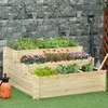 Outsunny vyvýšený záhon, 3-úrovňový kvetinový box, záhon na Náhľad obrázku produktu 2