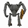 A toy robot with a shield, isolated on a white background. Podgląd zdjęcia produktu