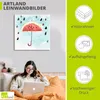 ARTland Leinwandbild Sommer Melonen Regen Größe: 70x70 cm Produktbild-Vorschau 3