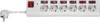 Goobay 6-Way Surge-Protected Power Strip with Switch, 1.5 m Anteprima dell’immagine prodotto 1