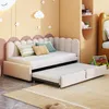 A child's bedroom with a pull-out daybed and trundle, decorated with clouds and stars. Náhled obrázku produktu