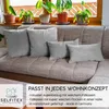 Selfitex 4er Set Cord Kissen inkl. Füllkissen, weich und Produktbild-Vorschau 4