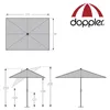 doppler Active Auto Tilt Kurbelschirm Sonnenschirm  210x140 Produktbild-Vorschau 3