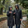 Universelle Regenjacke – Cape-Jacke Mit Kapuze, Schwarz Produktbild-Vorschau 7