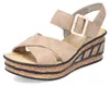 Rieker Damen Sandalette Sandale Plateau Kreuzriemen Produktbild-Vorschau 13