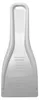 A white ice scraper is shown against a white background. Voir les images du produit