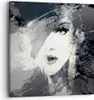 Bild auf Leinwand - Leinwandbild - Frau Gesicht - 40x40cm - Produktbild-Vorschau 1