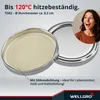 50x WELLGRO Einmachgläser 435ml – Schraubdeckel TO82 silber Produktbild-Vorschau 3