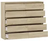 Komoda 160 cm 10 zásuvek skříňka FRAMIRE R-160-S10 sonoma Náhled obrázku produktu 5