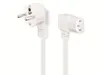 GOOBAY Kabel síťový, CEE 7/7(M) - IEC320 C13, 90°, 2m, bílý Náhled obrázku produktu 1