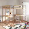 vidaXL Podkrovní postel s psacím stolem a žebříkem 160x200 Náhled obrázku produktu 2