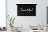 MuchoWow® Wandteppich Wandbehang Zitat - Schönheit - Produktbild-Vorschau 3