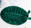 INF Bonnet de nuit en soie de mûrier 16 Momme Vert Voir les images du produit 2