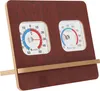 Innenwetterstation mit Holzständer Braun Zimmerthermometer Produktbild-Vorschau 1