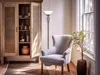 LED Deckenfluter im Landhausstil, dimmbare Wohnzimmer Produktbild-Vorschau 5
