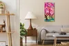 Wohnzimmer-Bild Leinwand Uhr 30x60 Malerei Abstrakt Produktbild-Vorschau 3