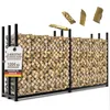 Regał na drewno kominkowe zewnętrzny metalowy 223x50x115 cm Podgląd zdjęcia produktu 1
