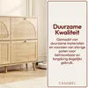 CASABEL Schoenenkast 4 Kleppen, Retrostijl, Licht Hout Productafbeelding-voorbeeld 7