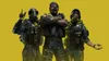 Three characters in tactical gear posing against a yellow background. Produktbild-Vorschau