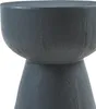Close-up of a dark gray, textured side table. Anteprima dell’immagine prodotto