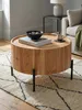 Couchtisch Akazie Massivholz 60x60x41 cm Rund mit Produktbild-Vorschau 6