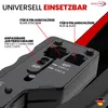 Close-up view of a network crimping tool with labels indicating its functions. Produktbild-Vorschau