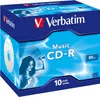 CD-R musicali Verbatim, scatola per gioielli Anteprima dell’immagine prodotto 1
