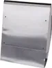 A silver mailbox with a newspaper compartment is shown against a white background. Produktbild-Vorschau