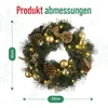 MeisterHome ® Künstlicher Weihnachtskranz Adventskranz für Produktbild-Vorschau 7