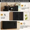 Merax Hochschrank Küchenschrank mit Scheunentür Design, Produktbild-Vorschau 8