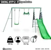 XXL Spielplatz für Kinder mit Schaukel, Gymnastiktrapez und Produktbild-Vorschau 3