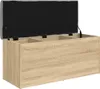 A storage bench with its lid open, showing the interior compartments. Náhľad obrázku produktu