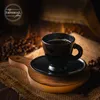 PLATINUX Espressotassen Set – 6 schwarze Espressogläser mit Produktbild-Vorschau 2