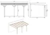 Tettoia posto auto coperto in legno 3x5.24 m - 15 m2 - Anteprima dell’immagine prodotto 3