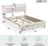 Polsterbett Doppelbett 160x200 cm, Bett mit Stauraum, 2 Produktbild-Vorschau 8