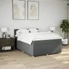 vidaXL Boxspringbett mit Matratze Dunkelgrau 160x200 cm Produktbild-Vorschau 4