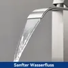 Wasserfall Waschtischarmatur Hoch, 304 Edelstahl Gebürstet, Produktbild-Vorschau 6
