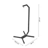 A black metal hammock stand with dimensions indicated by lines and text. Náhled obrázku produktu