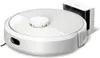 A white robot vacuum cleaner and its charging dock are shown against a white background. Anteprima dell’immagine prodotto