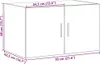 vidaXL Nástěnná skříňka Grey Sonoma 70x42,5x40 cm Materiál Náhled obrázku produktu 8