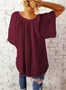ASKSA Femme Elégante Chemise à volants Casual Shirt Col V Voir les images du produit 3