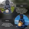 LED-Solar-Figur 'Buddha', grauer Buddha, Glaskugel Produktbild-Vorschau 9